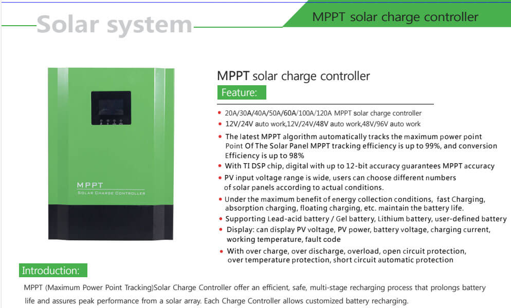 mptt charge controller